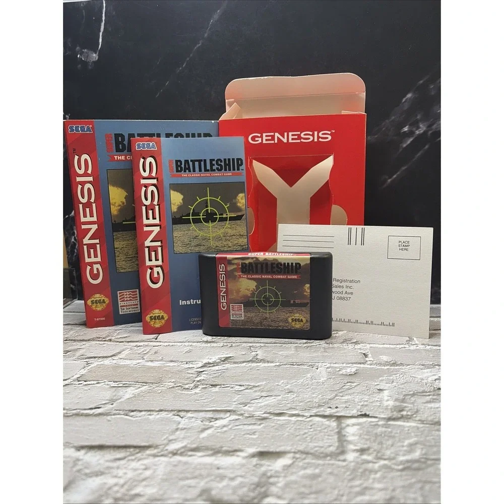 Sega Genesis Bundle Jungle Strike Jeopardy Super Battleship CIB Games NM